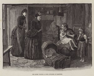 The Queen visiting a Poor Cottager at Balmoral by Amedee Forestier